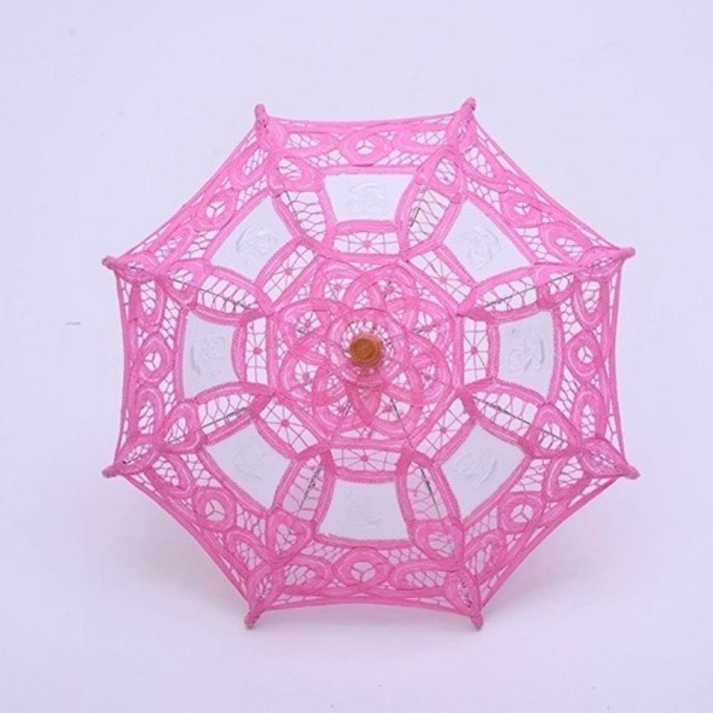 15 Zoll Spitzen-Sonnenschirm Mini-Sonnenschirm Vintage Baumwollspitzen-Schirm DIY-Bastelarbeit