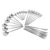 24Pcs Stainless Steel Cutlery Set Silver Vintage Craft Steak Cutlery Kitchen Spoons Forks Knifes Kit