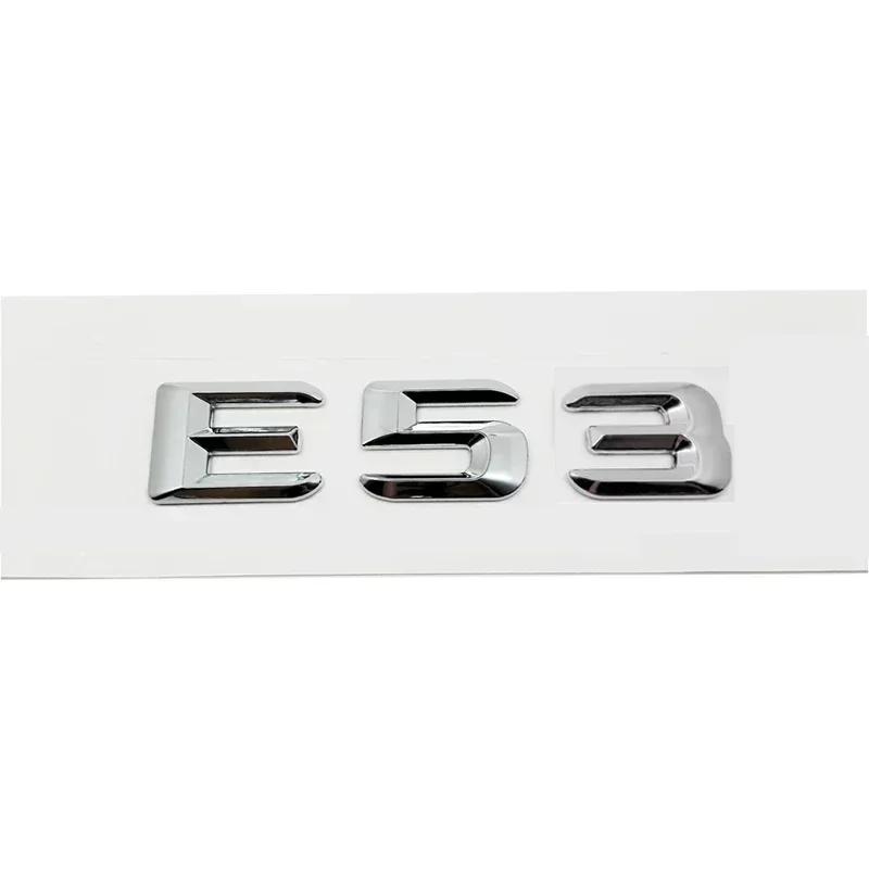 Car Tail Letter Number Emblem Sticker Rear Trunk Badge Decal for Mercedes Benz E Class E53 E55 E63 E200 E220 E230 E240 E250 E260