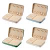 Compact Plush Jewelry Organizers Portable Jewelry Storage Box with Protective Dividers for Jewelry Accessories