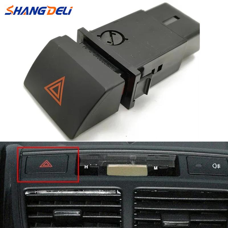 8PINS Fit for Kia Sportage 2004-2010  Car Emergency Light Switch Double Flash Warning Switch Hazard Light Button