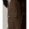 Men's Sweatpants Spring Autumn Vintage Japanese Wide Leg Straight Loose Button Big Pockets Cargo Pants Drawstring Trousers