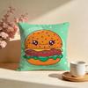 Juicy Burger Cushion Cover Soft Pillow Cases for Home Bedroom Living Room Sofa