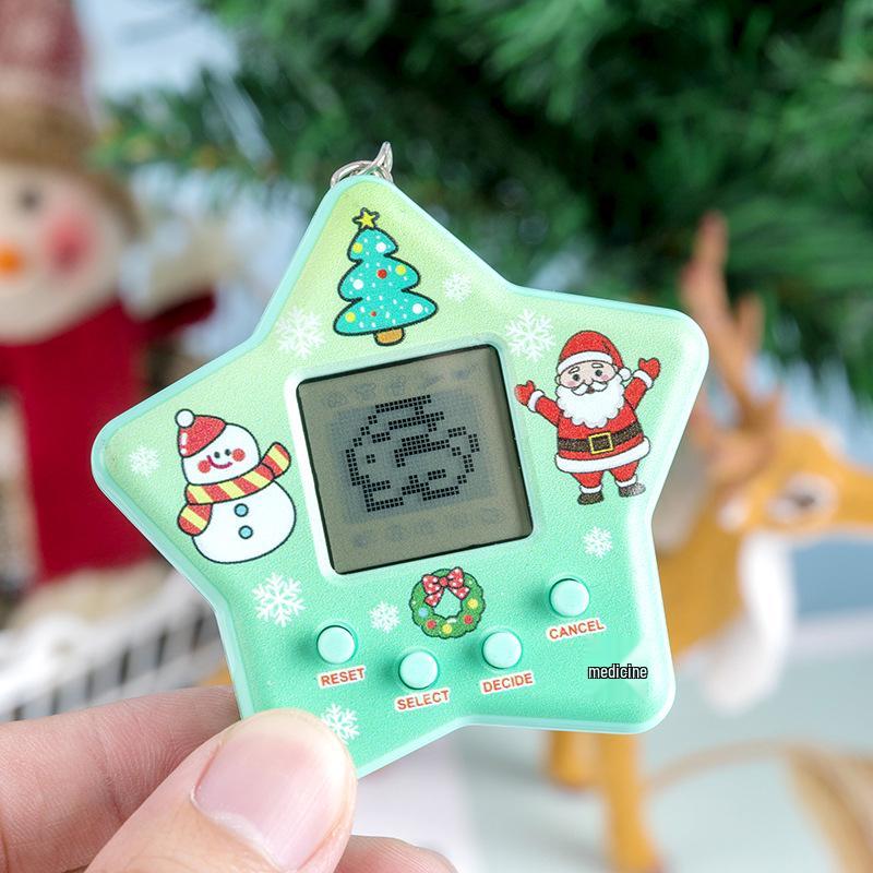 Electronic Pet Game Handheld Virtual Feeding Mini Cartoon Toy Keychain