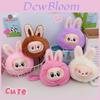 Wallet Labubu Vinyl Keychain Pendant Creative Plush Doll Decoration Hanging