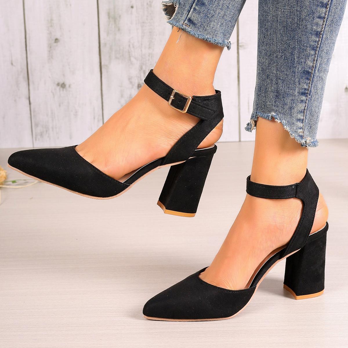 

Модные женские сандалии, горячая распродажа, модные босоножки на высоком каблуке Baotou, женские однотонные босоножки на открытом воздухе, сексуальные вечерние туфли на высоком каблуке для женщин, Zapatos De Mujer 42 чёрный