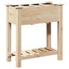 Garden Planter with Shelf Beige 71 X 37 X 76.5 Cm