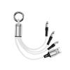 15cm Short 3 In 1 USB Charge Cable for iPhone 1514 13 12 Pro Fast Charge Micro USB Type C Cable for Samsung Multi Charge Cord