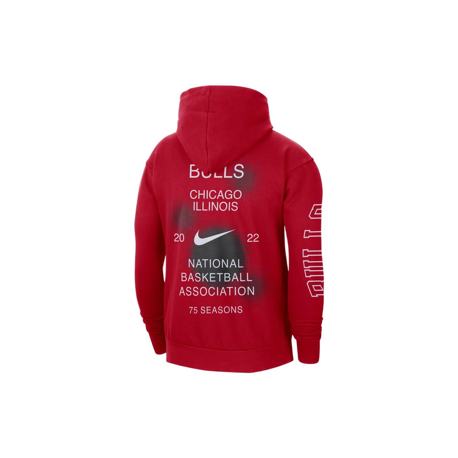 

Новая толстовка с капюшоном Nike Nba Chicago Bulls Courtside Fleece свободного кроя DH9448-657 S