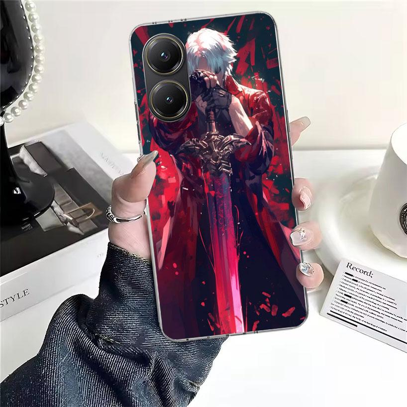 Game D-Devil May Cry 5 Soft Phone Case For Xiaomi Redmi 15C 15 13C 13 Poco X5 X6 X7 F7 Ultra M7 12C 12 10 10C 9C 9A 9T 9 Fundas