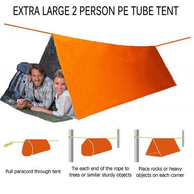 Foldable Tent Emergency Survival Hiking Camping Shelter Outdoor Waterproof