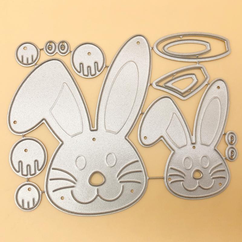 Osterhase Metall-Stanzschablonen Schablone Scrapbooking DIY-Album Stempel Papierkarte Prägung Dekoration Handwerk Drop Shipping