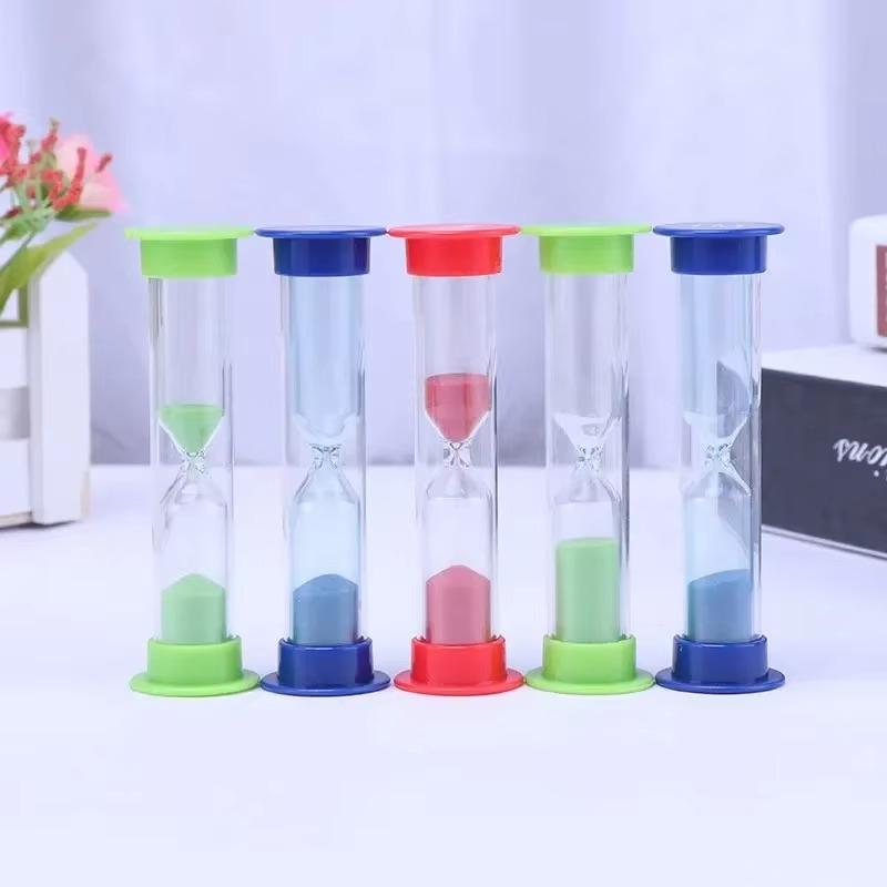 6-Piece Colorful Sand Clock Set – Hourglass Shower Timer & Home Decoration for Kids and Garden