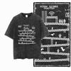 ZH TÉMA HRA DINO Tištěné Bavlněné Kyselým praním Exkluzivní Grafické Unisex Tričko Cool Streetwear Pánská Trička Velká Velikost Tričko pro muže