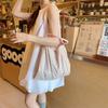 3 Gentle floral canvas bag Women's shoulder large capacity canvas bag Commuter hand bag