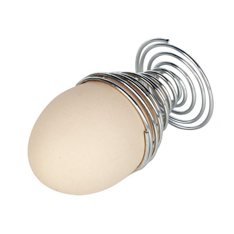 Nový nerezový podnos z pružinového drátu Držák na kalíšek na vejce