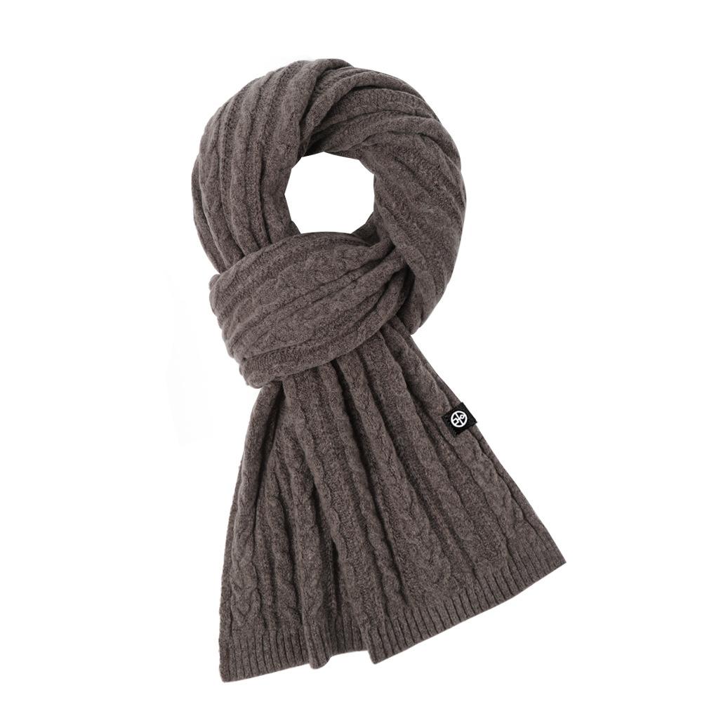 Autumn and winter atmosphere women's knitted red scarf winter women's versatile high-end shawl warm scarf