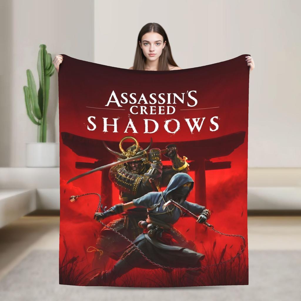 A-Assassin's Creed Deky Flanelové Vintage Teplá Přehozovádeka na přehoz Podzim/Zima