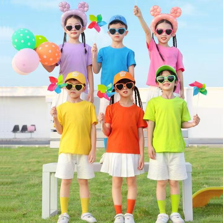 Dětské barevné tričko na taneční vystoupení a maturitní focení pro základní školu - Cheerleading