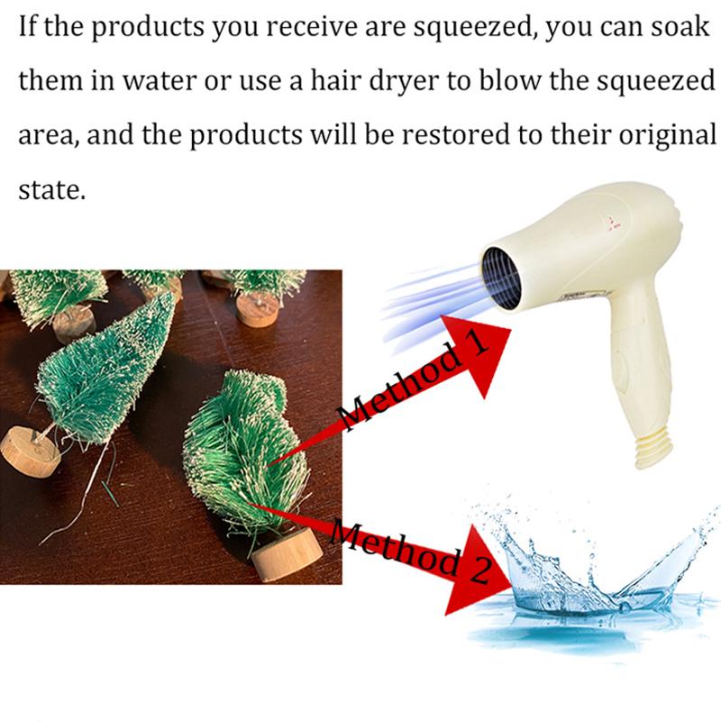 50PCS Mini Christmas Tree Sisal Silk On Cedar Christmas Window Decorations Christmas Tree Christmas Desktop Decorations