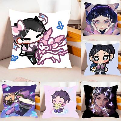 Cute CClove VValorant Case Plush Fabric Soft Pillowcase Double Sided Print Cushion Cover Household Gifts