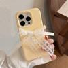 Ins Lace Bow Iphone17pro Max Suitable for 15 IPhone Case 14 Silicone 13 Three Dimensional 12 Soft