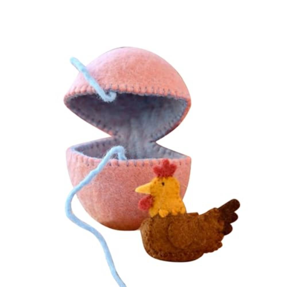 Забавное Пасхальное Яйцо-Сюрприз из Шерстяного Войлока Ручной Работы Маленькие Животные Войлочное Яйцо-Сюрприз Овечка Внутри Пасхальные Подарки Украшение для Домашней Вечеринки