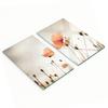 Durable and Stylish Glass Kitchen Boards with Red Poppy Pattern 2x30x52 Cm