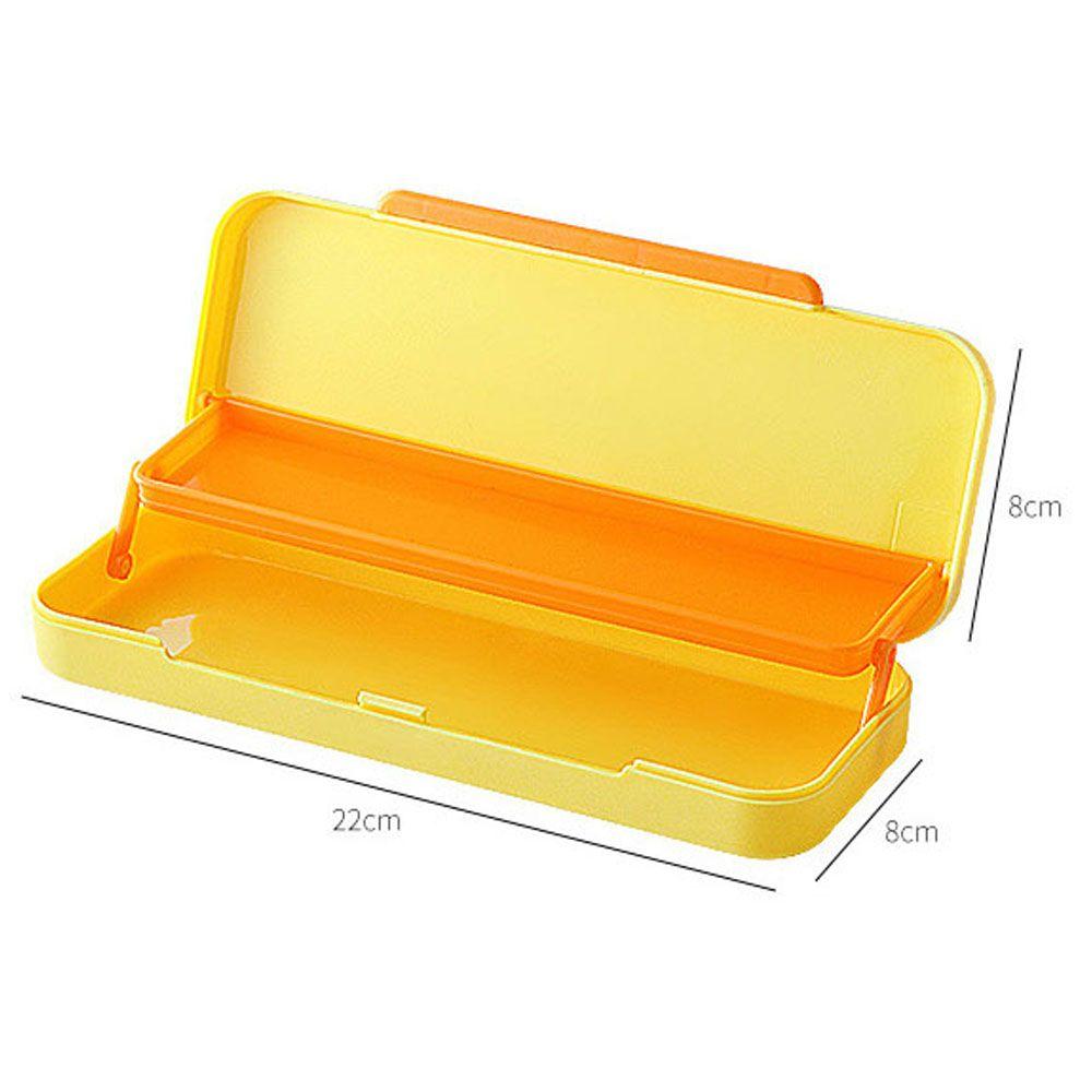 Capacity School Supplies Double Layer Pencil Case Macaron Color Pencil Box Stationery Case Pen Case