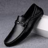 Fashion Men Handmade Casual Slip On Shoes Genuine Leather Man Loafers Outdoor Moccasins Comfortable Breathable Men Driving Shoes