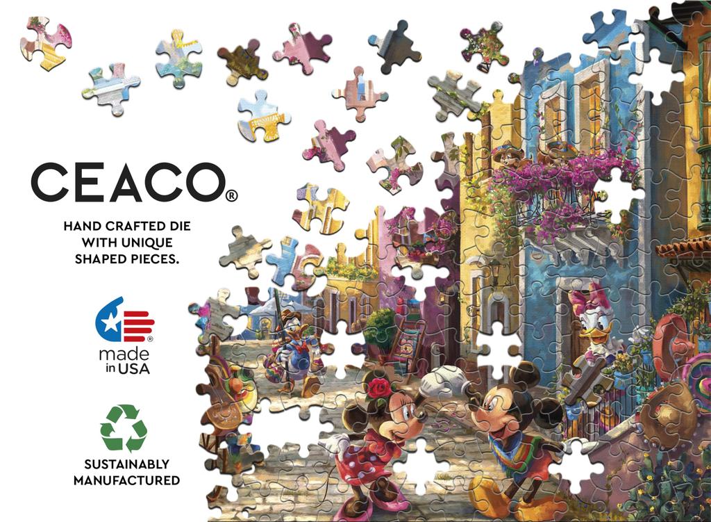 Ceaco - Thomas Kinkade - Disney - Micky und Minnie in Mexiko - 1000 Teile Puzzle