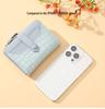 Women's Korean Retro Crocodile Pattern Wallet with Multi-Card Slots and Coin Purse