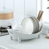 Countertop Dish Rack Plastic Dish Drying Rack Tableware Holder Bowl And Utensil Holder with Drainage for Kitchen Counter Sink