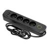 Extension cable 4gn+USB/1.5m/Zu+W/1.5mm black