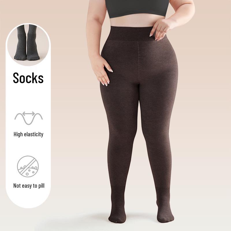 

Plus-Size Fleece-Lined Body-Shaping Winter Tights: Extra Wide & Anti-Slip 1