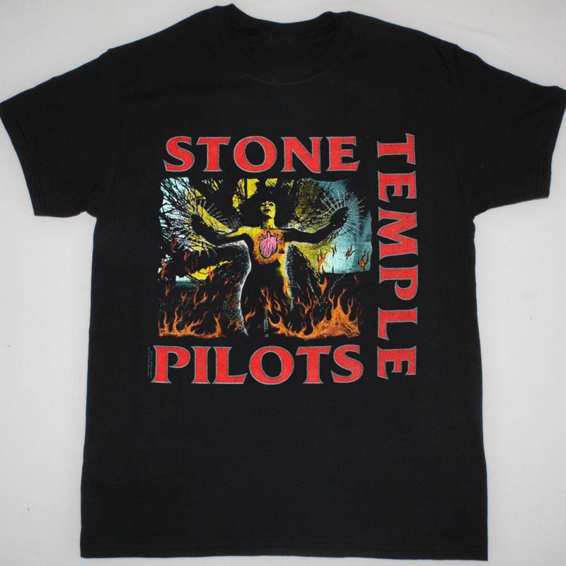 Stone Temple Pilots Vintage 1992 Short Sleeve Black  All Size Gift Shirt Unisex T-Shirt S