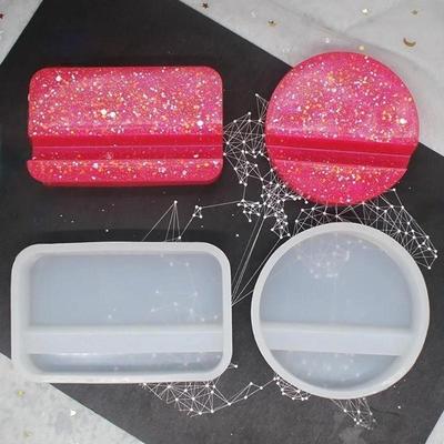 Artigianato Fai da Te Supporto per Telefono Supporto per Telefono Stampo in Silicone per Colata Strumento per la Creazione di Decorazioni Stampo in Silicone per Resina Epossidica Cristallina