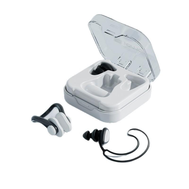 Waterproof Swimming Earplugs & Adult Nose Clip Set - Professional Water Prevention for Kids & Adults; Not Soundproof.