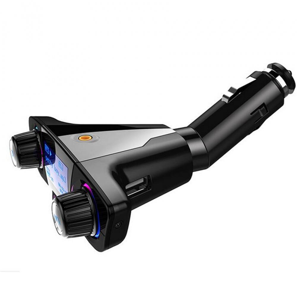 12V Bluetooth Freisprech-Autokit FM-Sender Radio MP3-Player USB-Ladegerät Aux