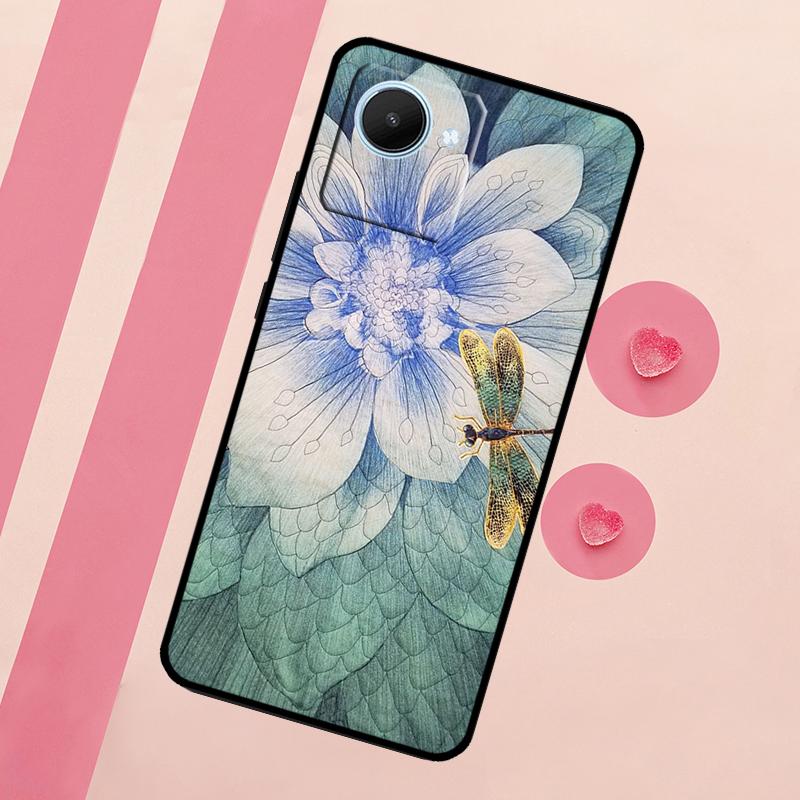 

Чехол с рисунком стрекозы для Realme 11 Pro Plus 10 9 GT Neo 5 3 3T C11 C15 C25s C21Y C30 C31 C33 C35 C53 C55 Realme 10 4G