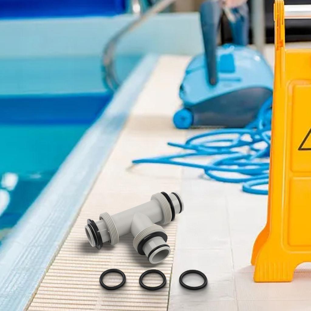 Connector Adapter UV Resistance Dual Split Pool Pumps Rubber O-rings T-connector For Tee T-Joint Pool Part New
