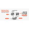 SucceBuy Elbow Exhaust Tip Chrome Turn Down Exhaust Tip w/ Clamp for Truck Car Chrome Structure for High Temperature Resistance