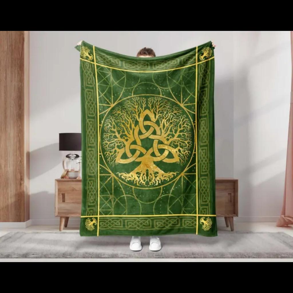 Irish St Patrick'S Patterned Blanket Shamrock Digital Printed Flannel Blanket Air Conditioning Blanket