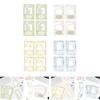 4 Pieces Embossed Notes Journal Decoration Collages Crafts Decorating Creative Elegant Art Scrapbook