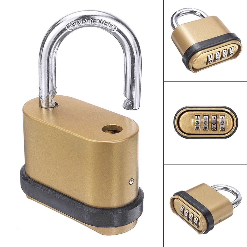 Waterproof Combination Padlock Zinc Alloy Security Padlock Smart Code Lock Fence Door Warehouse