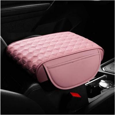 Kryt středové konzoly automobilu, 12,6";×8,7"; Voděodolný kožený chránič loketní opěrky do auta s úložnou kapsou, pohodlná paměťová pěna