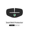 BHBD3 Car Seat Belt Buckle Cover Leather Protector Anti-collision Case For Skoda Kodiaq Fabia Kamiq Karoq Octavia 2 3 Rapid Scala