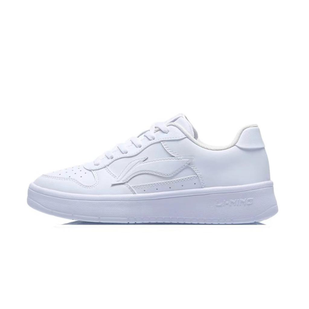 Li Ning Cushioning Abrasion Resistant Breathable Low top Skateboard Shoes Women's White Green AGCS420-6(Team667-OMG)