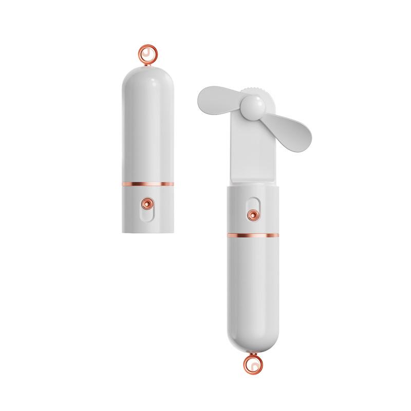 

Wearable USB Mini Fan & Power Bank - Pocket-Sized Lipstick Design for Students and Outdoor Use Basic белый