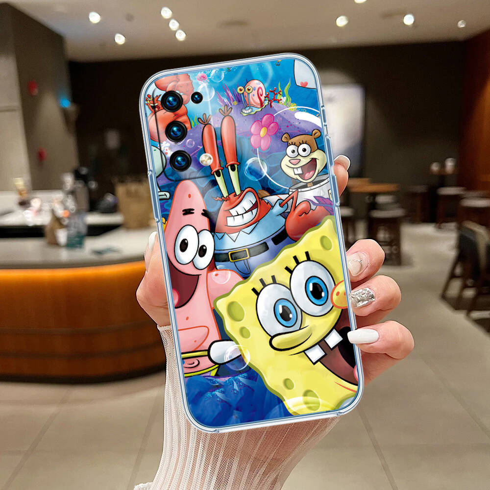 SpongeBob Case for Motorola G10 G20 G04 E30 E40 E22 E20 E13 E15 G22 G23 G05 G75 G35 G55 E22S E7 G6 G7 G8 G9 Plus Power Play